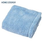 HOME COORDY 肌ざわりが選べるカラータオル フェイスタオル とてもやわらか ブルー 34×80cm