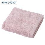 HOME COORDY 肌ざわりが選べるカラータオル フェイスタオル やわらか ピンク 34×80cm