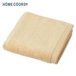 HOME COORDY 肌ざわりが選べるカラータオル フェイスタオル やわらか イエロー 34×80cm