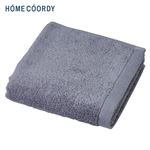 HOME COORDY 肌ざわりが選べるカラータオル フェイスタオル やわらか グレー 34×80cm
