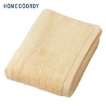 HOME COORDY 肌ざわりが選べるカラータオル コンパクトバスタオル やわらか イエロー 50×100cm