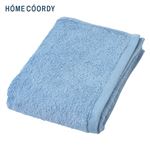 HOME COORDY 肌ざわりが選べるカラータオル コンパクトバスタオル やわらか ブルー 50×100cm