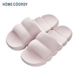 HOME COORDY 部屋でも履けるもこもこサンダル ピンク M