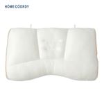 HOME COORDY 簡単に高さ調整ができるまくら ポリエステルわた 低め ホワイト・ベージュ 40×57cm