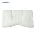 HOME COORDY 簡単に高さ調整ができるまくら ソフトパイプ 低め ホワイト・ブルー 40×57cm