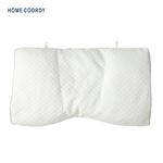 HOME COORDY 簡単に高さ調整ができるまくら ハードパイプ 高め ホワイト・グレー 40×57cm