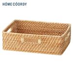 HOME COORDY ラタンバスケット ハーフ ナチュラル