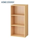 HOME COORDY 積み重ねできるカラーボックス 3段 ナチュラル