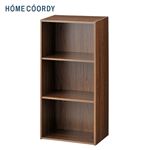 HOME COORDY 積み重ねできるカラーボックス 3段 ブラウン