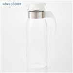 HOME COORDY ハンドル付耐熱ガラスピッチャー ホワイト 1.4L