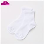 （キッズ）トップバリュ 丈夫サポートショートクルー ソックス（ホワイト）サイズ 19～21cm