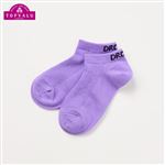 （キッズ）ピースフィット COOL スニーカーイン ソックス（パープル）サイズ 19～21cm