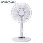 【扇風機】HOME COORDY リモコン式 DCリビング扇風機 ホワイト 30cm