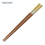 HOME COORDY 若狭塗箸（八角マカロン）イエロー 18.0cm