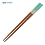 HOME COORDY 若狭塗箸（八角マカロン）ブルー 18.0cm
