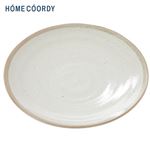HOME COORDY 美濃焼 丸皿25cm〈粉引〉