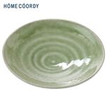 HOME COORDY 美濃焼 丸皿16cm〈淡緑〉
