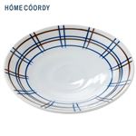 HOME COORDY 美濃焼 丸皿16cm〈格子〉