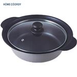 【IH対応】HOME COORDY卓上鍋26cm ダークグレー