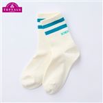 （キッズ）ピースフィット WARM クルーソックス リッチェルライン（ホワイト）サイズ 19～21cm