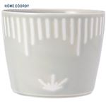 HOME COORDY 波佐見焼 フリーカップ（花十草）グレー