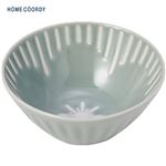 HOME COORDY 波佐見焼 ボウル 9.5cm（花十草）グレー