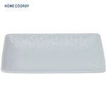 HOME COORDY 波佐見焼 角皿 大（七宝）ホワイト