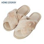 HOME COORDY フェイクファースリッパ アイボリー M