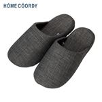 HOME COORDY 洗えるソフトスリッパ S グレー