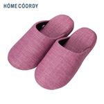 HOME COORDY 洗えるソフトスリッパ L ピンク