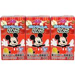 トップバリュ ディズニー 果汁100％ カルシウムが入ったりんごジュース 125ml×3本