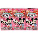 トップバリュ ディズニー 果汁100％ 乳酸菌が入ったりんご＆ピーチミックス 125ml×3本