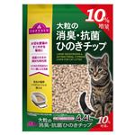 【ペット用】トップバリュ 猫用2段式トイレ 大粒の消臭・抗菌ひのきチップ 10％増量 4.4L