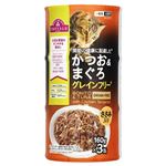 【ペット用】トップバリュ キャットフード 缶 かつお＆まぐろささみ入り グレインフリー 160g×3個
