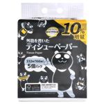 トップバリュベストプライス ブラックパンダ 外箱を省いたティシューペーパー 10％増量 166組x5個
