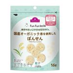 【7～8ヶ月頃から】トップバリュ fun fun smile 国産オーガニック米を使用した ぽんせん 16g