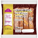トップバリュ くるみが香ばしいレーズン入りフランスパン 6枚スライス入