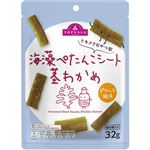 トップバリュ トキメクおやつ部 海藻ぺたんこシート 茎わかめピクルス味 32g