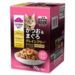 【ペット用】トップバリュ キャットフード パウチ かつお＆まぐろ グレインフリー えび入り 70g×8個