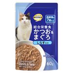 【ペット用】トップバリュベストプライス キャットフード パウチ 総合栄養食 かつお＆まぐろ しらす入り 高齢猫用 60g