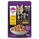 【ペット用】トップバリュ キャットフード パウチ かつお＆まぐろ グレインフリー たい入り 70g