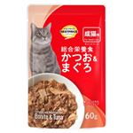 【ペット用】トップバリュベストプライス キャットフード パウチ 総合栄養食 かつお＆まぐろ 60g