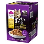 【ペット用】トップバリュ キャットフード パウチ かつお＆まぐろ グレインフリー たい入り 70g×8個