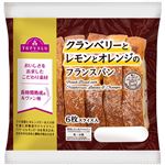 トップバリュ クランベリーとレモンとオレンジのフランスパン 6枚スライス