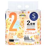 トップバリュベストプライス 金木犀の香りパルプトイレットペーパー 2倍巻 シングル 100m×8個