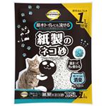 【ペット用】トップバリュベストプライス 節水トイレにも流せる紙製のネコ砂 6.5L＋1.0L増量（パンダ企画）7.5L