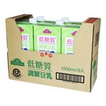 【ケース販売】トップバリュ 低糖質 調製豆乳 1000ml×6