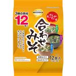 トップバリュベストプライス 即席みそ汁3種の具材 12食