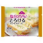 トップバリュ 塩分25％カットとろけるスライスチーズ 126g