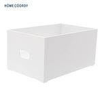 HOME COORDY 「積み重ねできる」整理ボックス LLーL ホワイト
